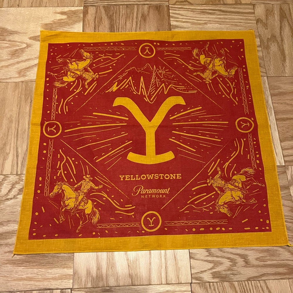 Yellowstone Paramount Promo Western Swag Cowboy Scarf Handkerchief Bandana New